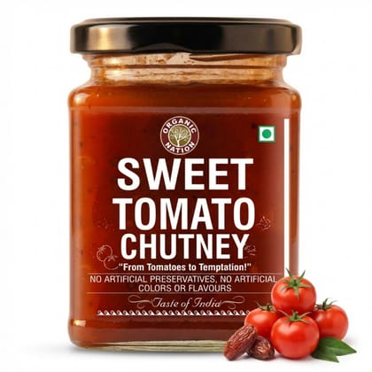 Foodsbay India Sweet Tomato Chutney | Sweet & Tangy Chutney | 260 g Foodsbay India Sweet Tomato Chutney | Sweet & Tangy Chutney | 260 g