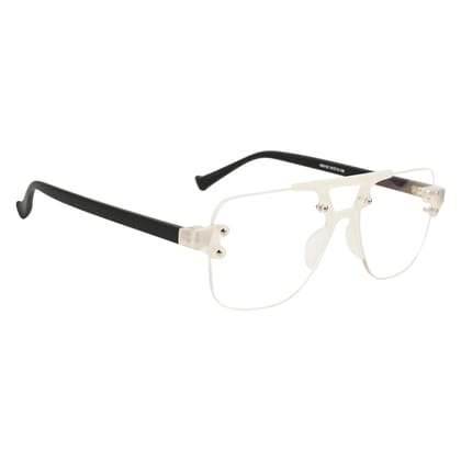 TERRY & CO | Zero Power Blue Cut Eyeglasses | Anti-Glare, UV Protection, Lightweight | For Gaming & Computer Use | Unisex | MATT WHITE