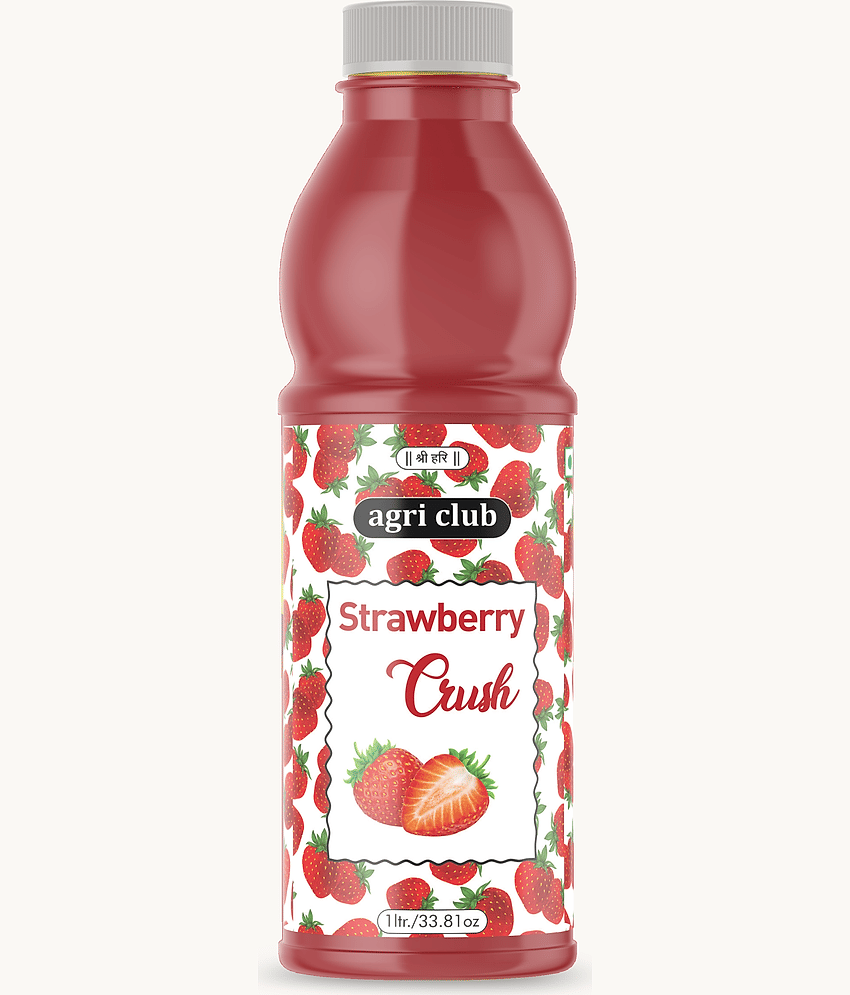 AGRI CLUB Strawberry Crush/Squash 1Ltr./33.81oz 910 g