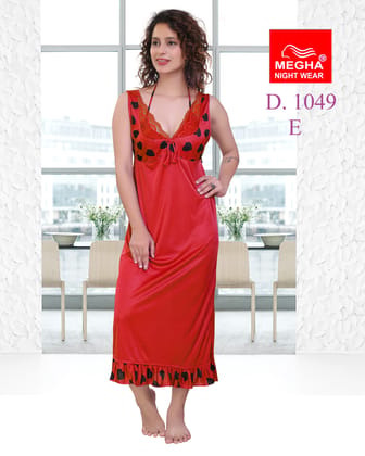 Satin Plain Bedroom Nighty