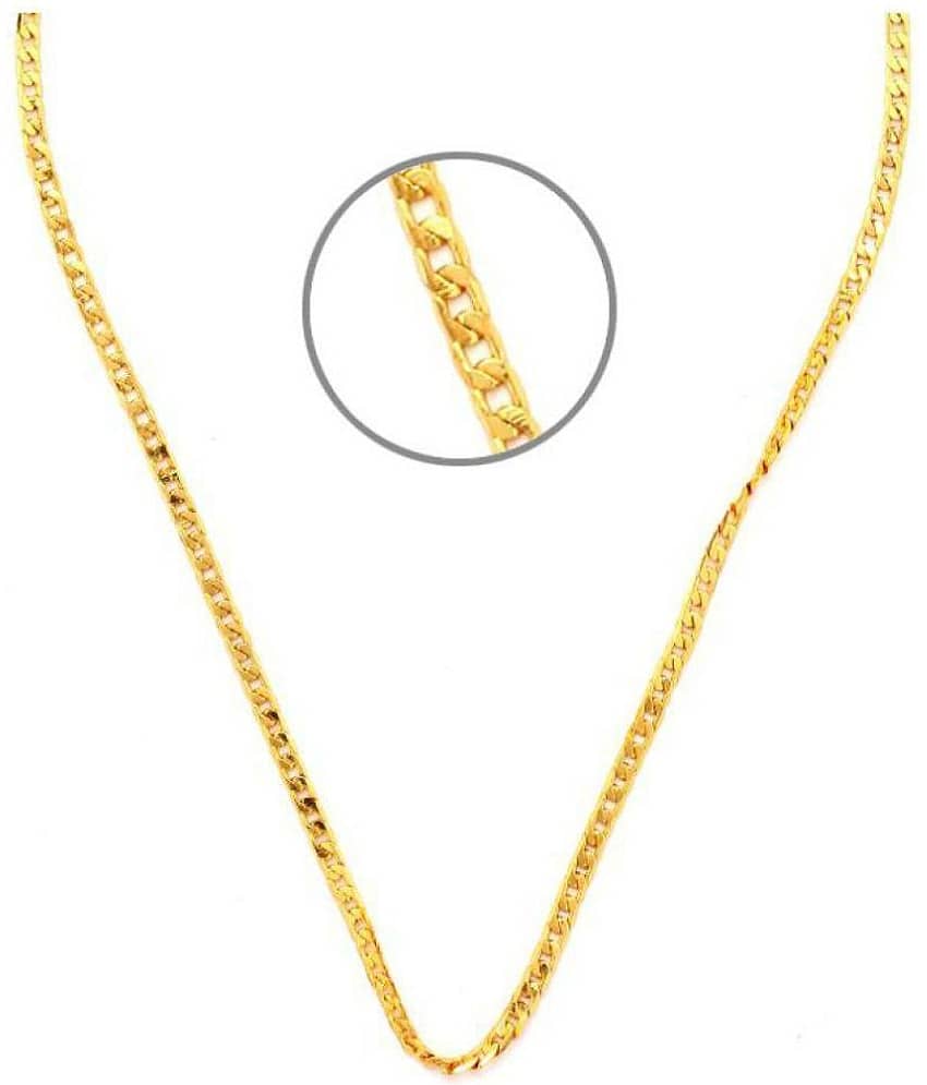 Onnet 1 Gram Gold Plated Thick Sehwag Chain For Men