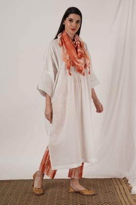 Peach Tie Dye Stole