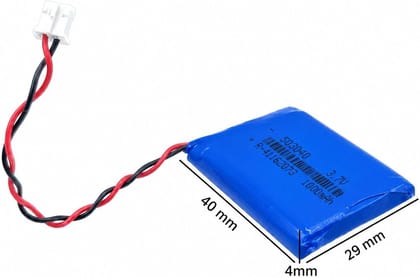 NOVEL 3.7V 1000mAh Lithium Polymer Rechargeable Battery Model 503040 | Suitable for Bluetooth Speakers, Wireless Earphones, RC Toys and Portable Devices