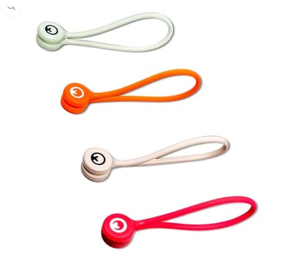 Loki - Reusable Silicone Magnetic Cable Ties (Set of 4 Colours)