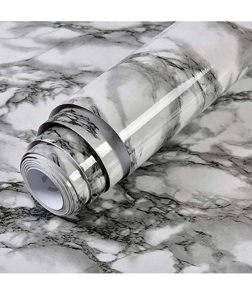 Geeo Premium White Marble Design Wallpaper 60cm x 2m (Pack of 1)