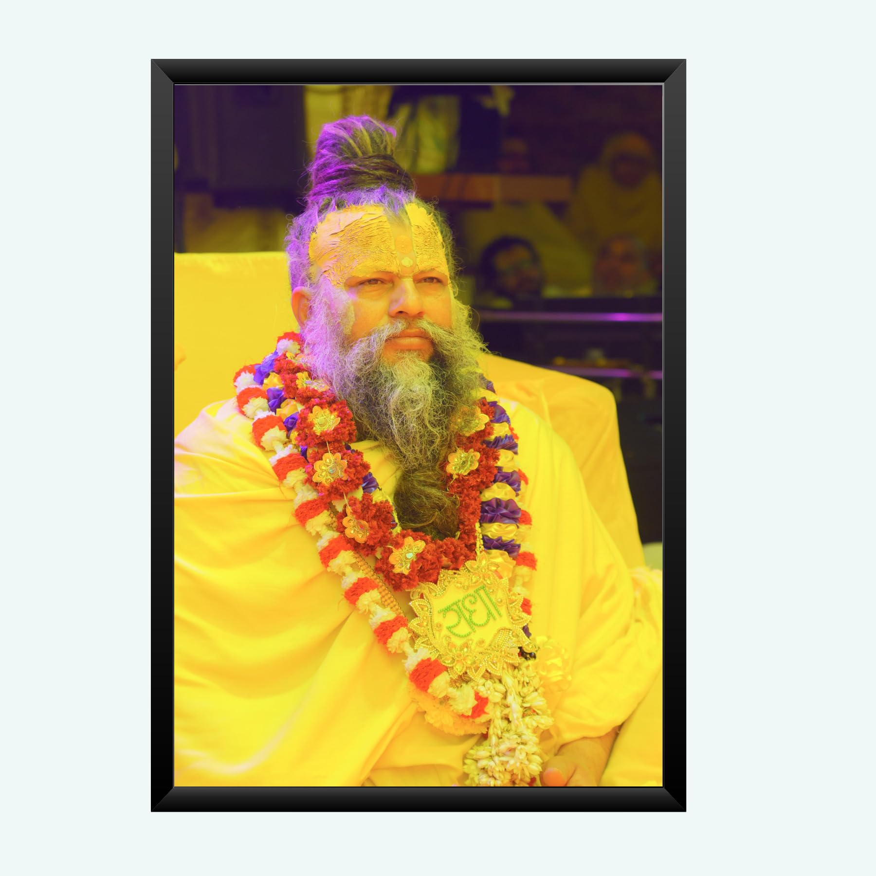 NOKKES Premanand Ji Maharaj Vrindavan Religious Photo frame 5X7 Inch Photo Frame_WEW50