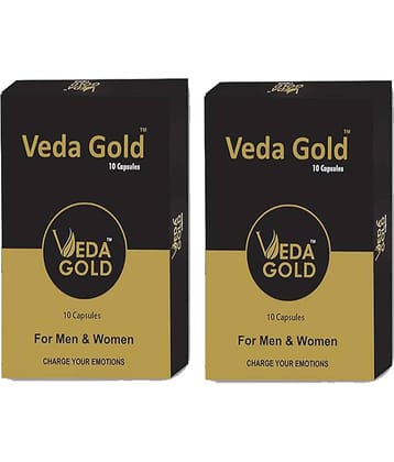 Veda Gold Capsules | 2x Stamina & Strength | Ayurvedic Supplements For Men & Women For Strength, Power, Energy & Stamina | Increases Vitality, Vigor & Counters Weakness, 20 Capsules