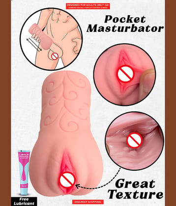 Naughty Nights Realistic Male Masturbator Toy  Easy to Carry Pocket Size Silicone Pocket Pussy Stretchable and Adjustable Realistic Pocket Pussy For Men