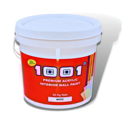 1001 Premium Acrylic Interior Wall Paint | Eco-Friendly | Odour free | Non-inflammable | With Latex Satin Silk Finish | Pure Acrylic Paint |