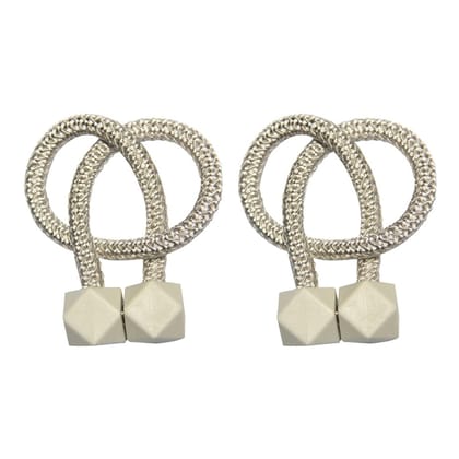 Home Magnetic Curtain Tiebacks, Straps, Buckle, Clips Rope Straps Window Curtain Bracket Decoration (2 Pc)