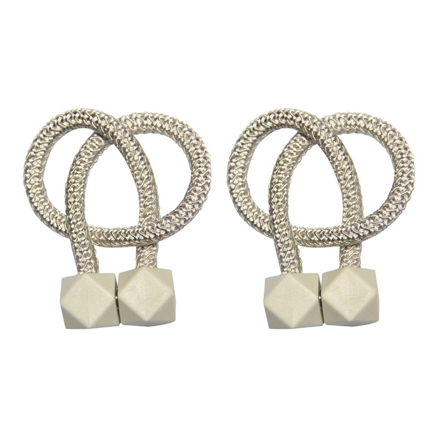 Home Magnetic Curtain Tiebacks, Straps, Buckle, Clips Rope Straps Window Curtain Bracket Decoration (2 Pc)
