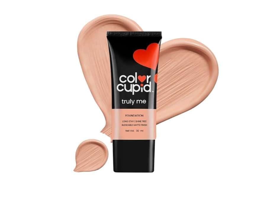 Color Cupid Truly Me Liquid Foundation High Coverage, Niacinamide, Ceramides & Hyaluronic Acid - 30ml - Cappucino