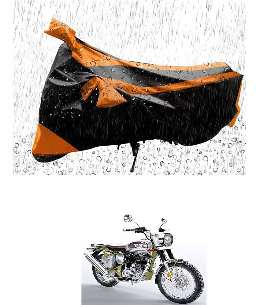 RONISH Bike Body Cover for Royal Enfield All Bike Models ( Pack of 1 ) , Orange