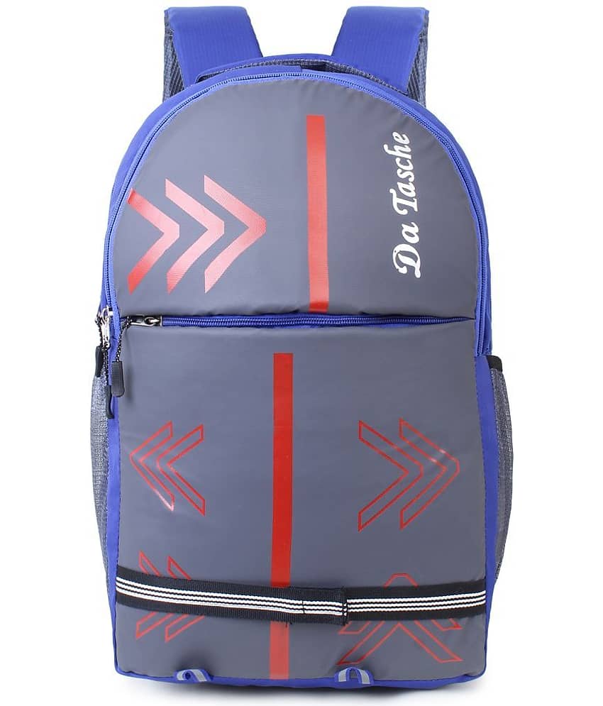 Da Tasche 30 Ltrs Blue Polyester College Bag