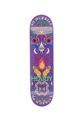 Hearty Skateboard Deck No worries Purple - 8.0" & 8.125"-8.125” x 32” / Random Dyed veneers