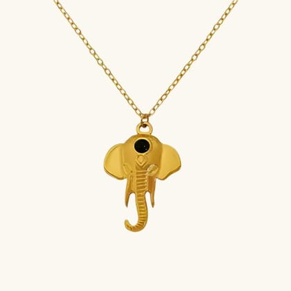 Lord Ganesha Pendant Necklace - 18K Gold Plated