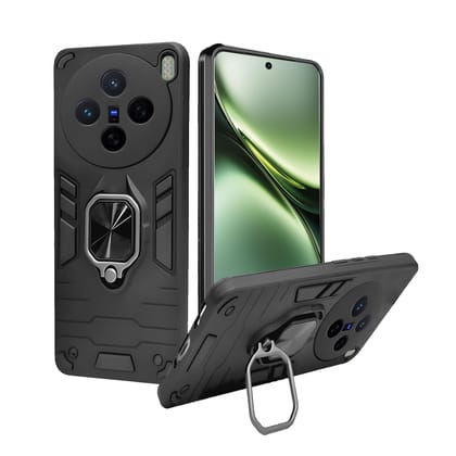 A rtistque Armor Bumper Back Case Cover for Vivo X200 5G | Stylish Ring Holder & Inbuilt Stand | Shockproof TPU Protective Design | 360 Degree | Vivo X200 Back Cover - Black A rtistque Armor Bumper Back Case Cover for Vivo X200 5G | Stylish Ring Holder & A rtistque Armor Bumper Back Case Cover for Vivo X200 5G | Stylish Ring Holder & Inbuilt Stand | Shockproof TPU Protective Design | 360 Degree | Vivo X200 Back Cover - Black A rtistque Armor Bumper Back Case Cover for Vivo X200 5G | Stylish Ring Holder &