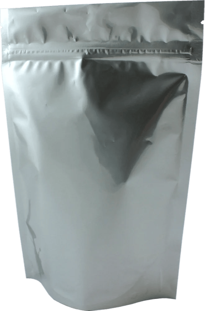 Matte Silver Standup Pouches  135x390x40x40 MM  1 KG Capacity 1000 pieces