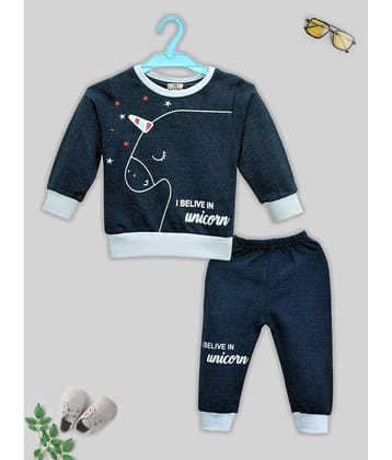 Kuchipoo Pack of 1 Baby Boys Cotton Blend Sweatshirts & Trouser ( Multicolor1 )