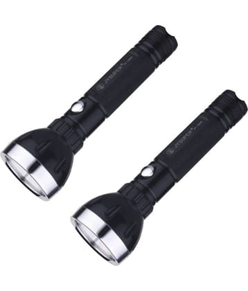 Stylopunk - 2W Rechargeable Flashlight Torch ( Pack of 2 )