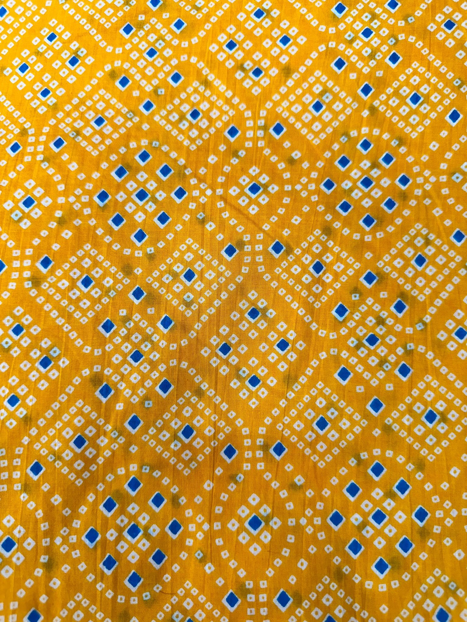 Bagru vastra print cotton printed fabric .-6.00mtr