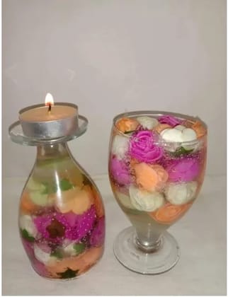 Aroma Glass Flower Tealight Candle Holder
