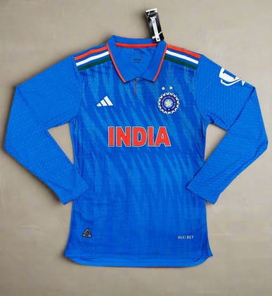 India Cricket World Cup TRICOLOR 2023 Jersey FULL SLEEVE PLAYER VERSION-S