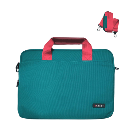 (Green/Pink) Laptop Bag with Sling Compatible with MacBook 13 inch 14 inch All Models