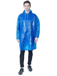 RainPouch – Waterproof Hooded Rain Poncho with Storage Pouch | Free Size | Assorted Multicolour