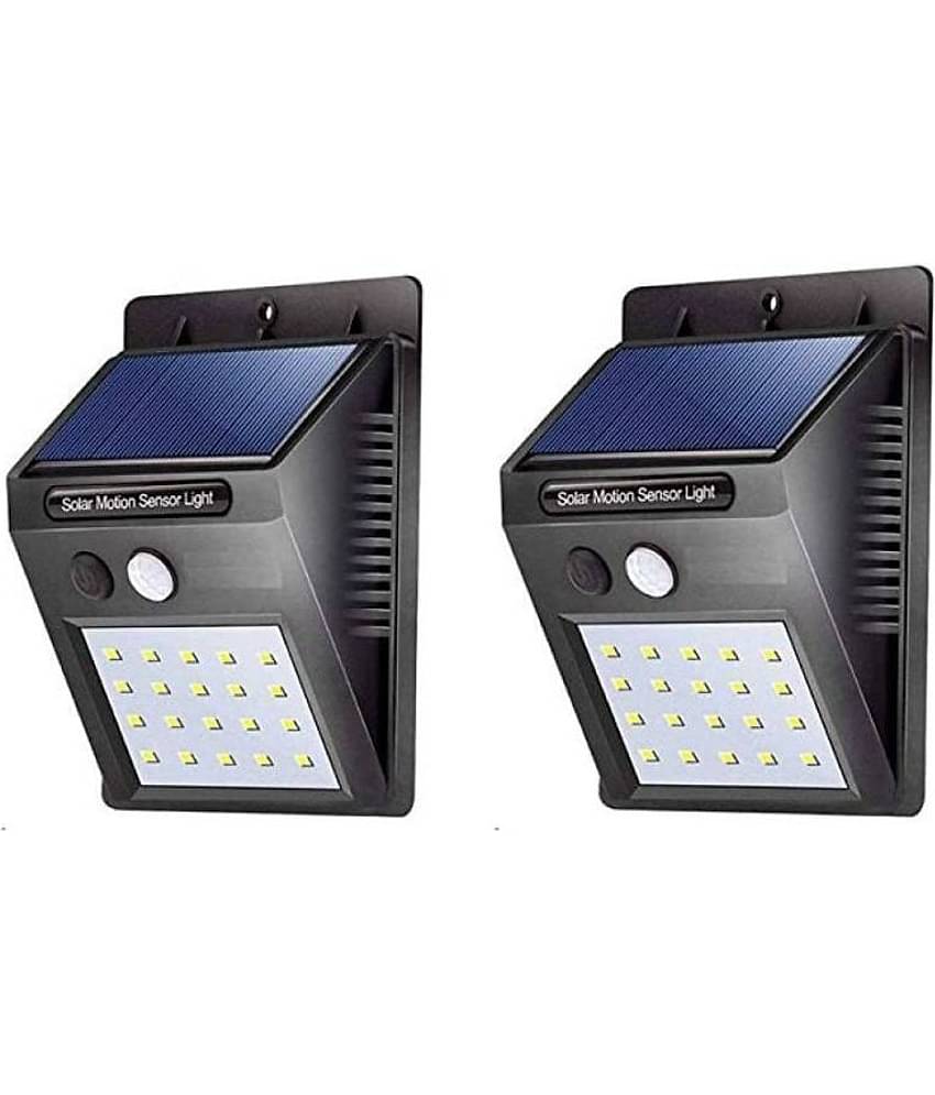 ZESTRUM 2W Solar Outdoor Wall Light ( Pack of 2 )