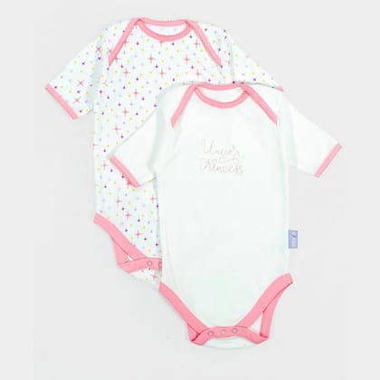 Tiny Tog Knitted Baby Girl Romper - Unicorn-0-3 M / White