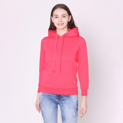 Women's Hoodie Jacket - Bright Rose Bright Rose S