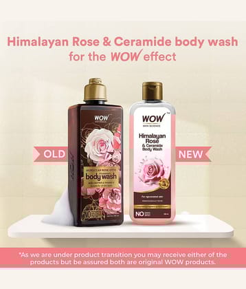 WOW Skin Science Rose Otto Foaming Body Wash - No Parabens, Sulphate, Silicones & Color - 250mL