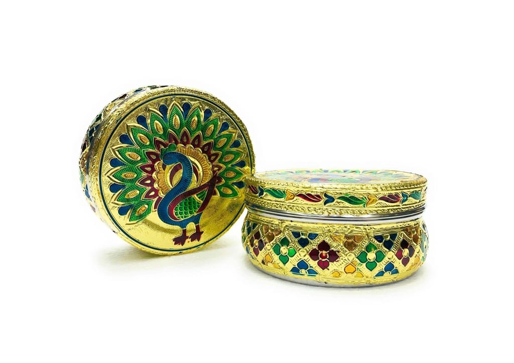 NAVRANG Peacock Golden Meena Dabbi No.7