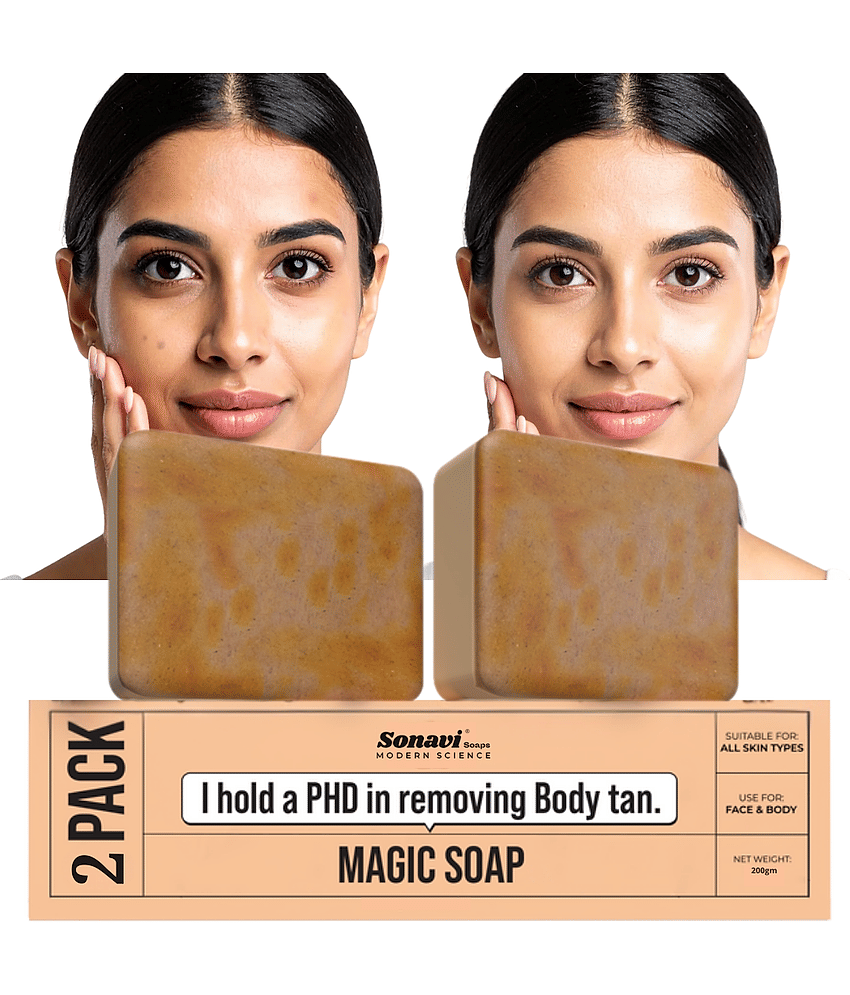 Sonavi Skin Whitening GHARSOAP Soap for All Skin Type ( Pack of 2 )