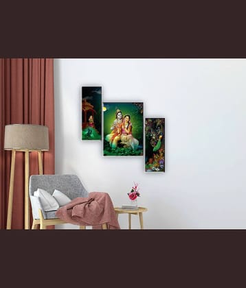 Saf Radha krishna modern art MDF Painting Without Frame