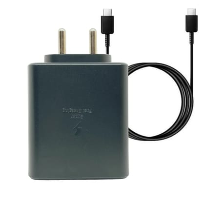 Samsung Galaxy Tab S8 Ultra 45W Super Fast Charging Travel Adapter With C To C Cable Black