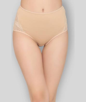 Clovia Lace Women's Hipsters ( Beige )