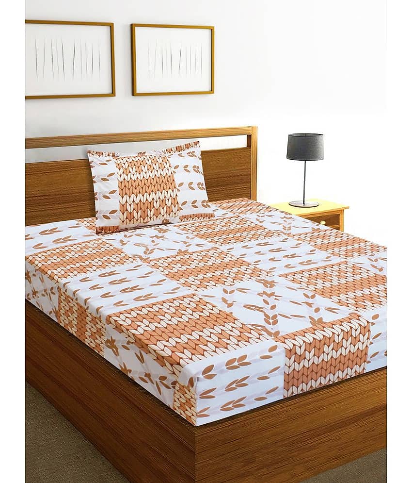 Home Candy Microfiber Single Bedsheet ( Brown )