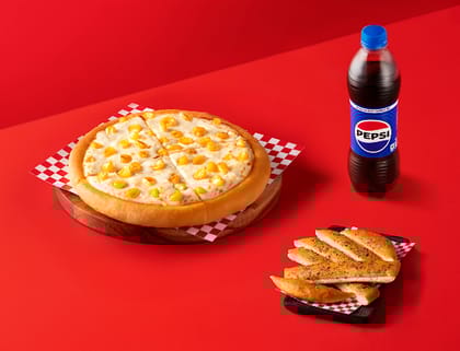 Classic Corn (Personal) With Classic Breadstix And Pepsi