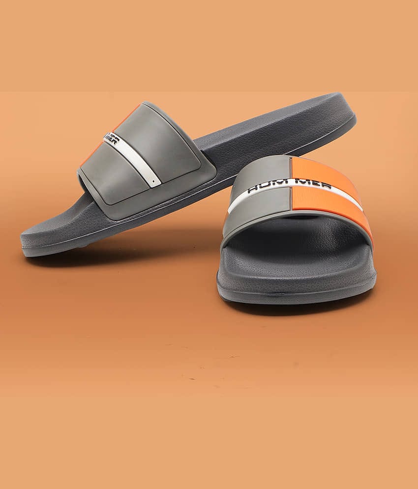 ASIAN Dark Grey Men's Slide Flip Flop