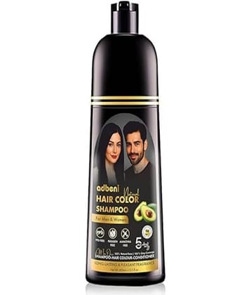 Adbeni Hair Color Shampoo Paraben Free Permanent Hair Color 400 mL Black