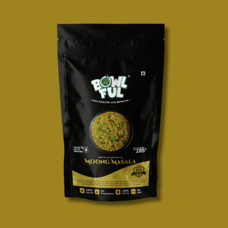 Bowlful Moong Masala - 60g Net, Tender Green Gram Curry, Wholesome Meal