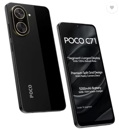 POCO C71, Power Black (4GB, 64GB)