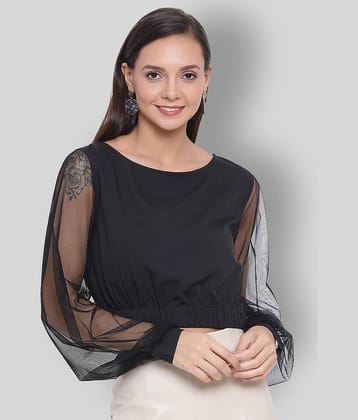 ALL WAYS YOU Women's Polyester Regular Top ( Black )