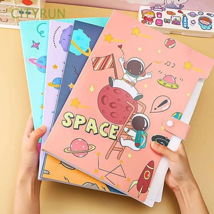 NIYO TOYS Kids Expanding File Folder - Space Theme-Space