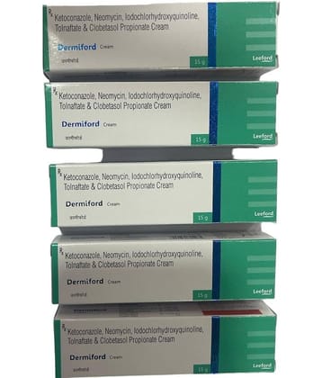 Dermiford Face Cream 15 Gm (Pack Of 5)