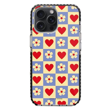 Flower and Heart iPhone 15 Pro Max Stride Phone Case-Stride