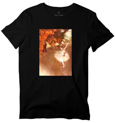 The Star (Dancer on Stage) Art T-shirt-36 - XS / Black