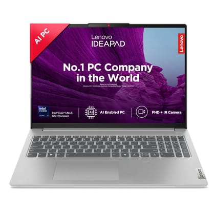 Lenovo IdeaPad Slim 5 Intel Core Ultra 5 125H Built-in AI 16" (40.6cm) WUXGA-IPS 300Nit Thin & Light Laptop (16GB/1TB SSD/Win 11/MSO 21/FHD+IR Cam/1Yr ADP Free/3 mon Game Pass/Grey/1.9Kg), 83DC0042IN Lenovo IdeaPad Slim 5 Intel Core Ultra 5 125H Built-in